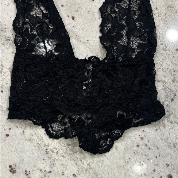 EVELUST Black Lace Halter lingerie piece Small intimate open back - Picture 7 of 7